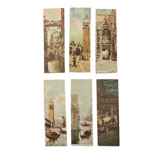 6 Venice Skinny Postcards - Vintage